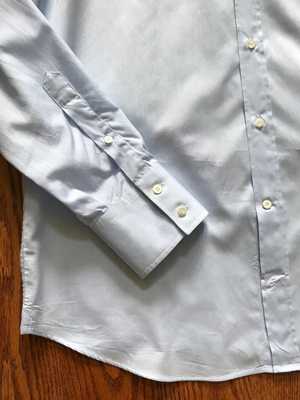 Brunello Cucinelli Basic Fit Sport Dress Shirt Mens Large Blue Long Sleeve - Picture 11 of 13